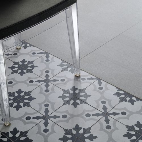 Cementina Black and White #2 Floor Tiles