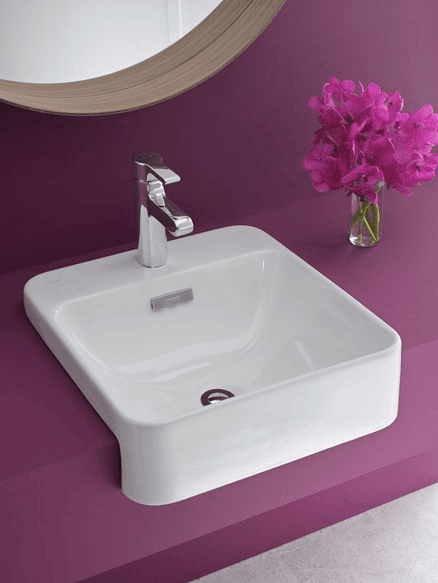 Forefront Square Semi Recessed Basin