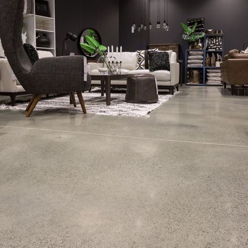 Diamond Polished Concrete Floor - Beach House