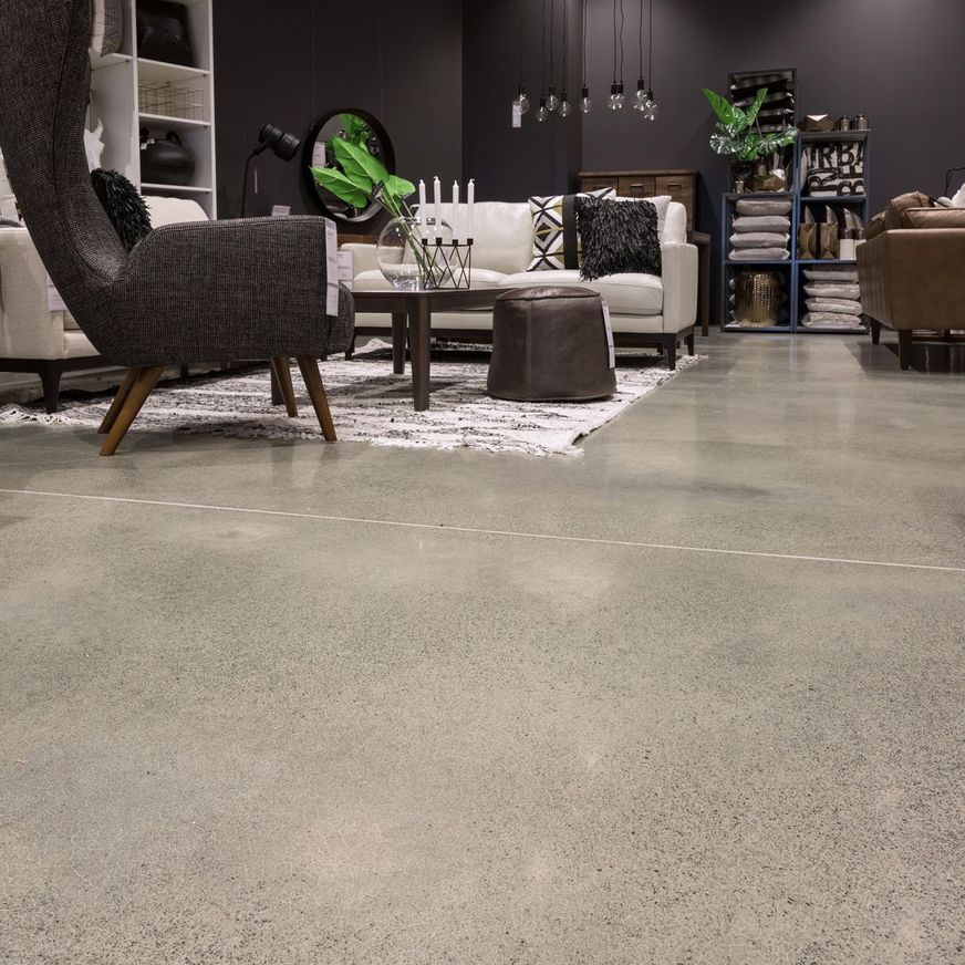 Diamond Polished Concrete Floor - Beach House