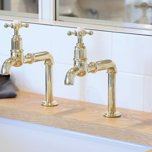 Perrin & Rowe Mayan bibcock kitchen taps with levers