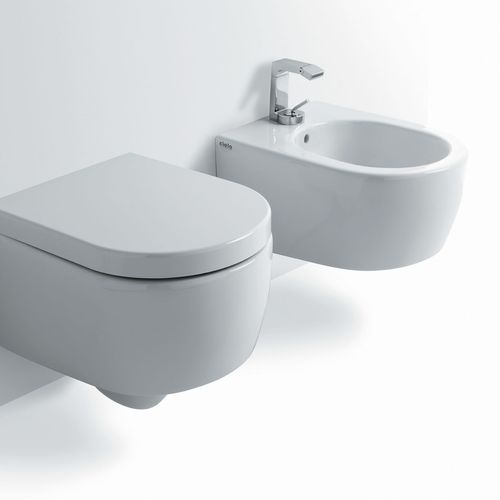 Smile Wall Hung Toilet and Bidet by cielo