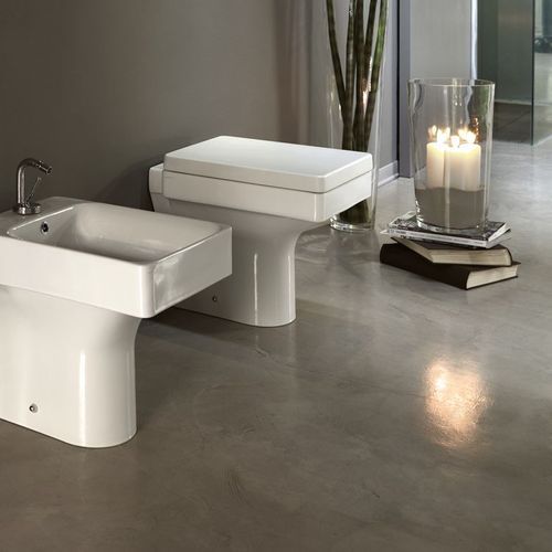 Cento Rectangular Toilet and Bidet by Kerasan