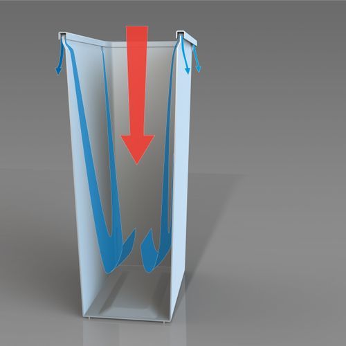 Compact Bin Storage - 1 x 40 Litre Bucket - Door Pull