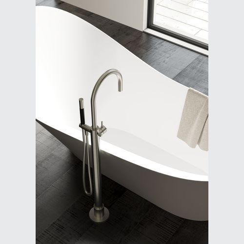 Buddy Floor Mount Bath Filler With Handshower