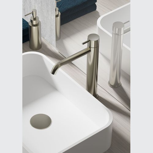 Buddy High Curved Spout Basin Mixer
