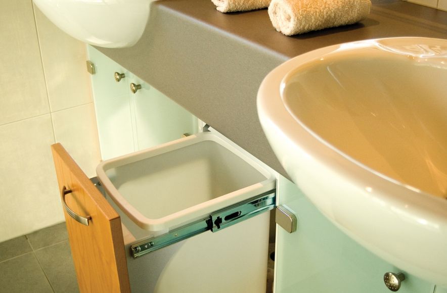 Bathroom / Wardrobe Installation of Hideaway Laundry Hamper