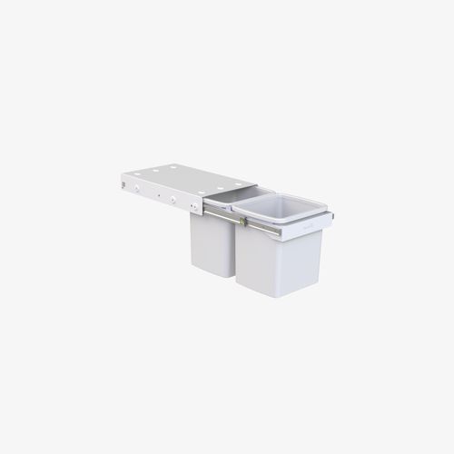 Compact Bin Storage - 2 x 15 Litre bucket - Handle Pull