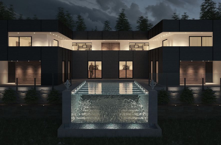 Modern U Villa