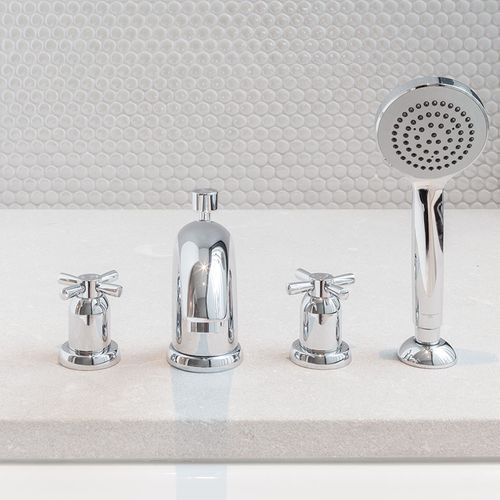 Perrin & Rowe Contemporary Bath Set With Handshower