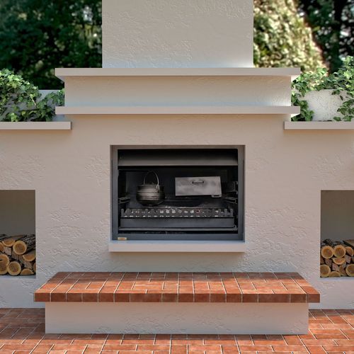 Jetmaster Quadro Outdoor Wood Fireplace
