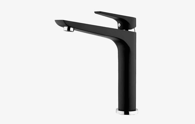Foreno Solitaire Black Chrome Sink Mixer SLT012