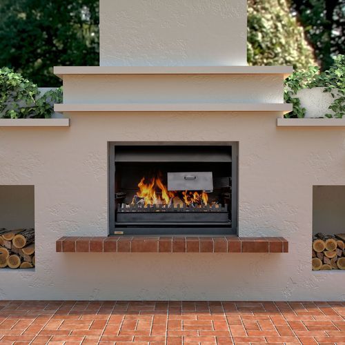 Jetmaster Quadro Outdoor Wood Fireplace