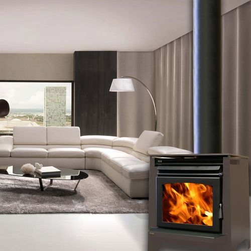 Phoenix Freestanding Wood Fireplace