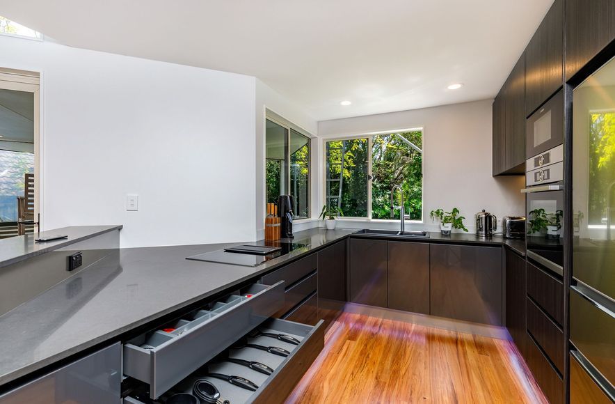 "Quirky yet Sophisticated: A Kitchen with a Twist"