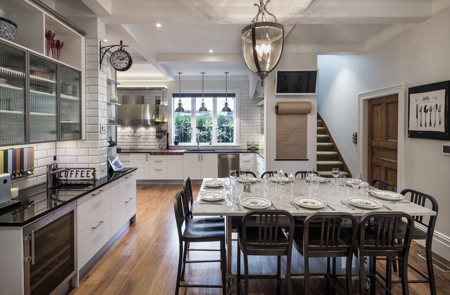 1920's New York City Deli style meets light industrial kitchen