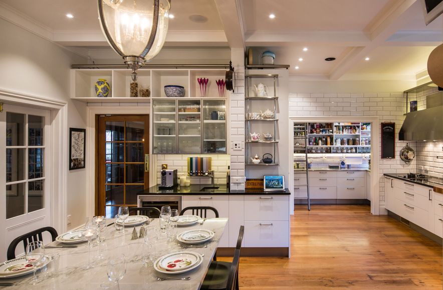 1920's New York City Deli style meets light industrial kitchen