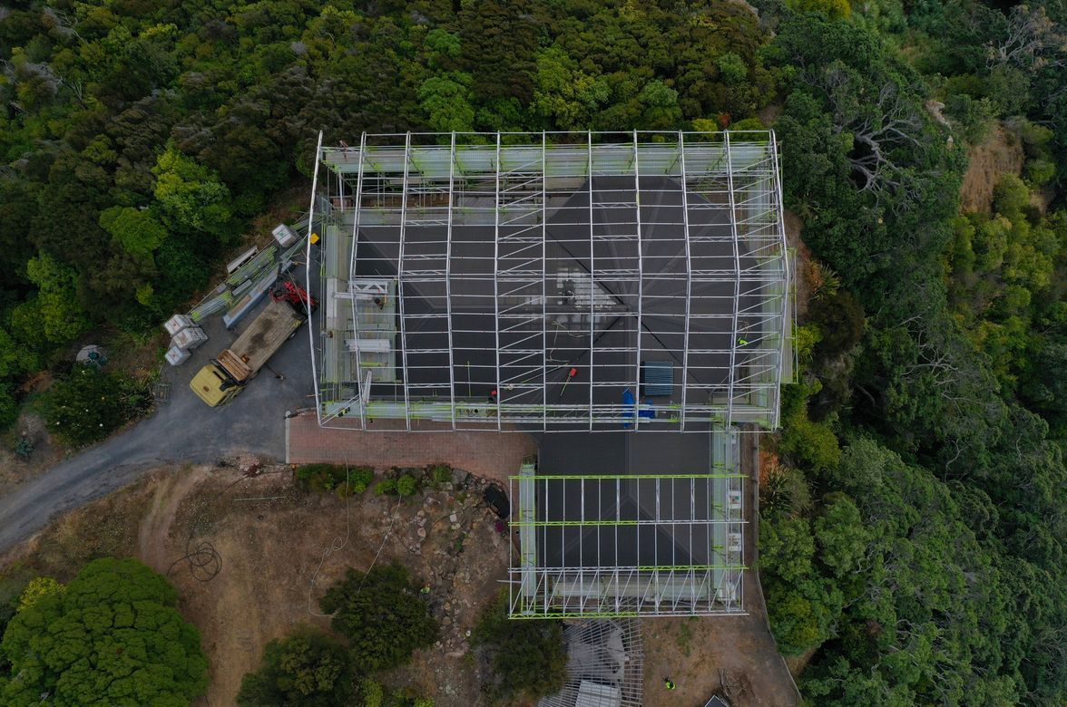 Green Construction- Layher Keder (PVC Sheet Tarpaulin) Roof System - Wyuna Bay 2