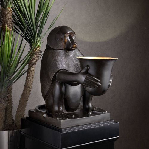 Art Deco Monkey  Table Lamp