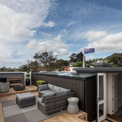 Aura Flued Outdoor Fireplace | 900mm