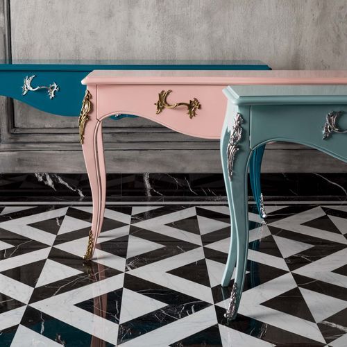 Blue console table