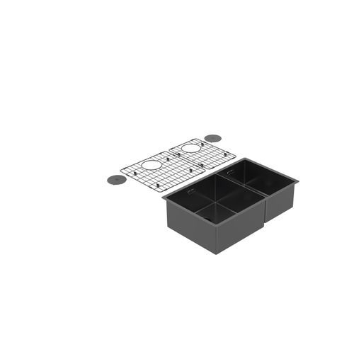 Zomodo Black Pearl Double Sink - CAN660BP (LH)