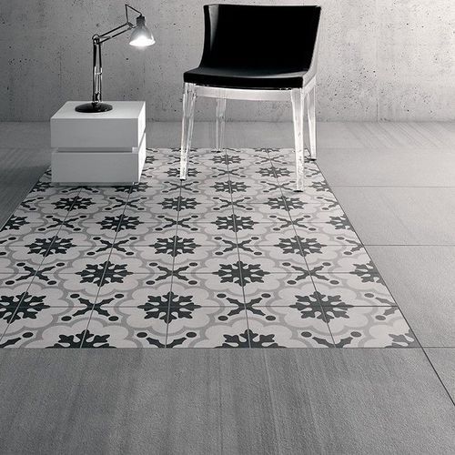 Cementina Black and White #2 Floor Tiles
