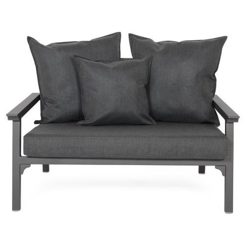 Classique Aluminium Outdoor Sofa - Charcoal Frame