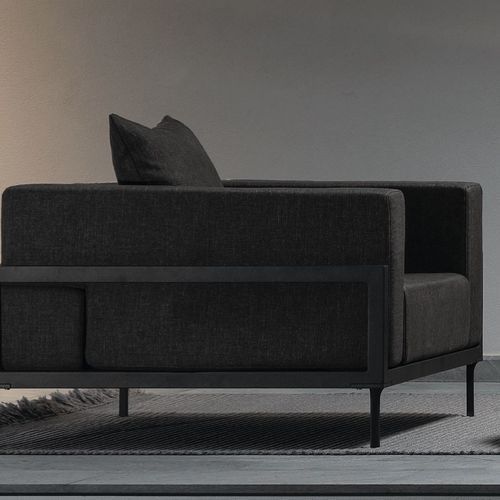 Cleo Alu Outdoor Armchair By Talenti – Charcoal