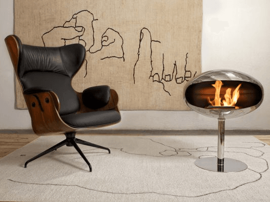 Cocoon Fires Pedestal Suspended Fireplace