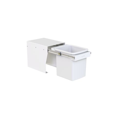 Compact Bin Storage - 1 x 15 Litre Bucket Floor Mounted - Handle Pull