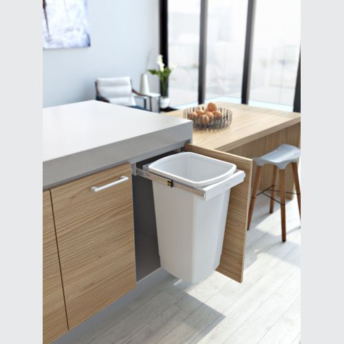Compact Bin Storage - 1 x 50 Litre Bucket - Handle Pull