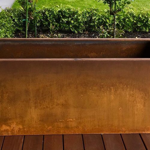 Corten Trough Planter 1400
