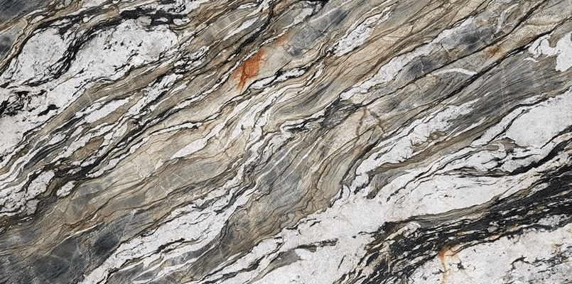 Crystal Tempest - Natural Quartzite - Platinum