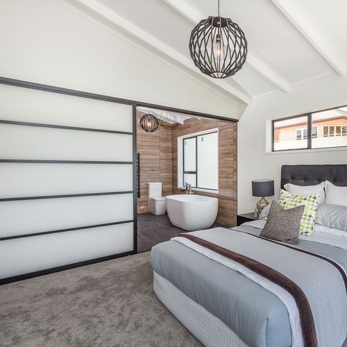 Custom Multi-Panel Sliding Wardrobe Door