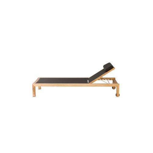 Devon Mokaui Sun Lounger - Teak and batyline