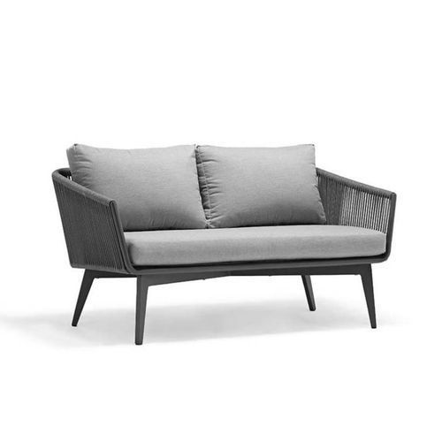 Diva Outdoor Aluminium and Rope Sofa - 137cm