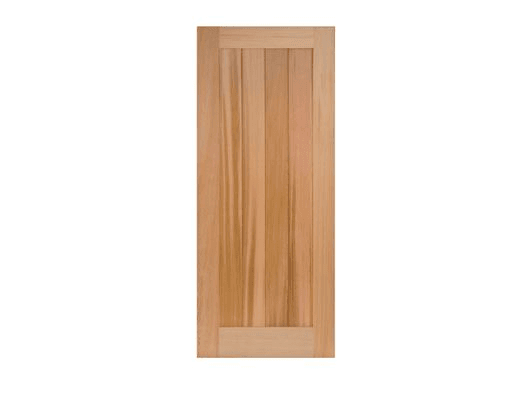 E1 with Rails Solid Timber Modern Entrance Doors