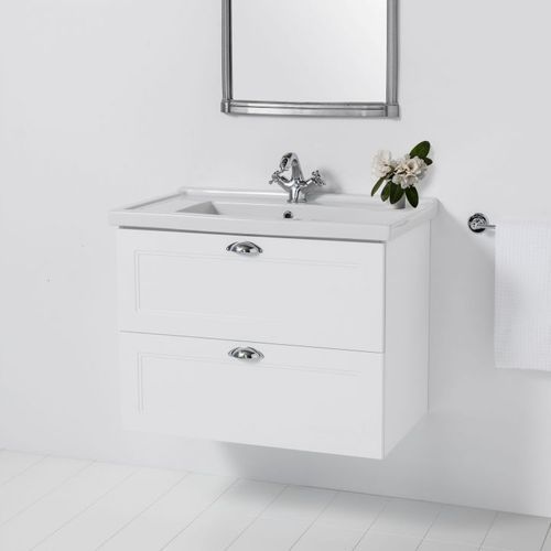 English Classic Wall-Hung Vanity, 2 Drawers