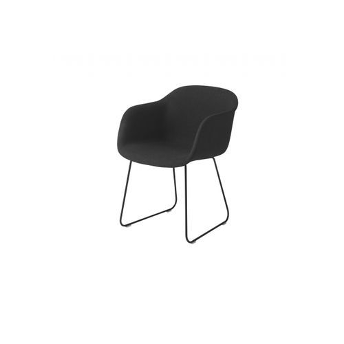 Fiber Armchair Sled Base - Fabric
