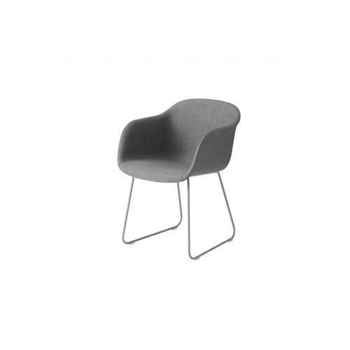 Fiber Armchair Sled Base - Fabric