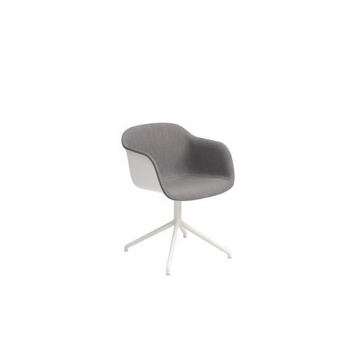 Fiber Armchair Swivel Base With Front Upholstery