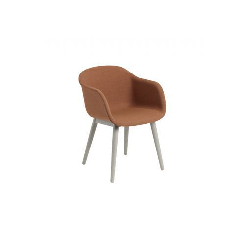 Fiber Armchair Wood Base - Fabric