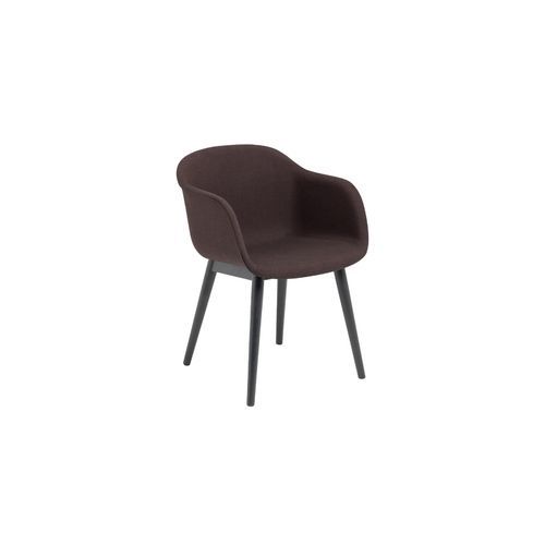 Fiber Armchair Wood Base - Fabric