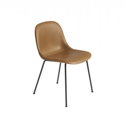 Fiber Side Chair Tube Base - Leather