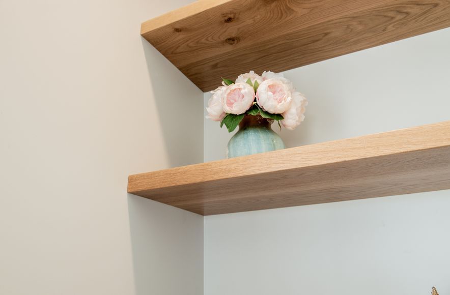 Floating Timber Shelving