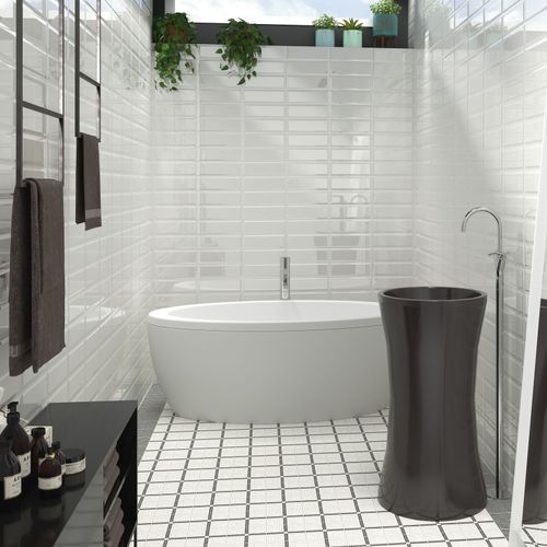 Lisbon Funchal White Floor & Wall Tiles