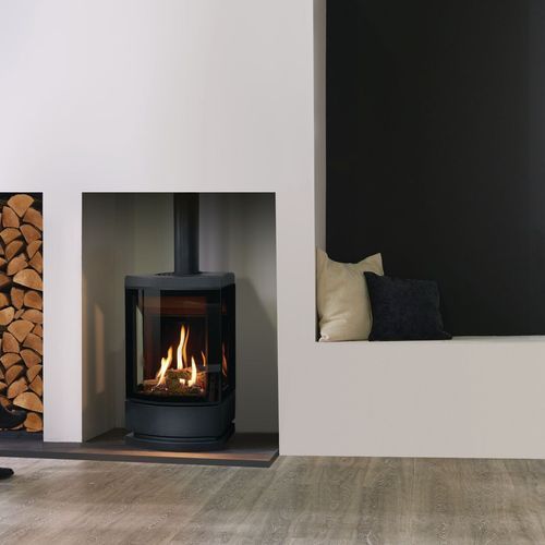 Gazco Loft 3 - Sided Freestanding Gas Fireplace