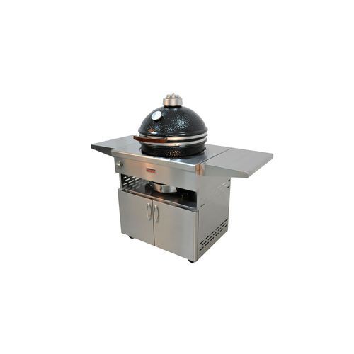 Grandfire Kamado - Integrated with SS Cart Grill