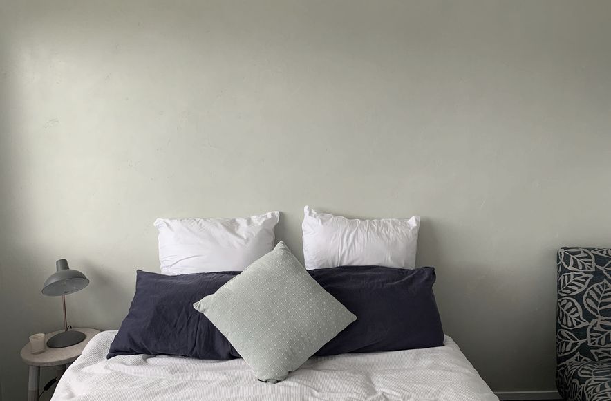 Master Bedroom - Green Feature Wall